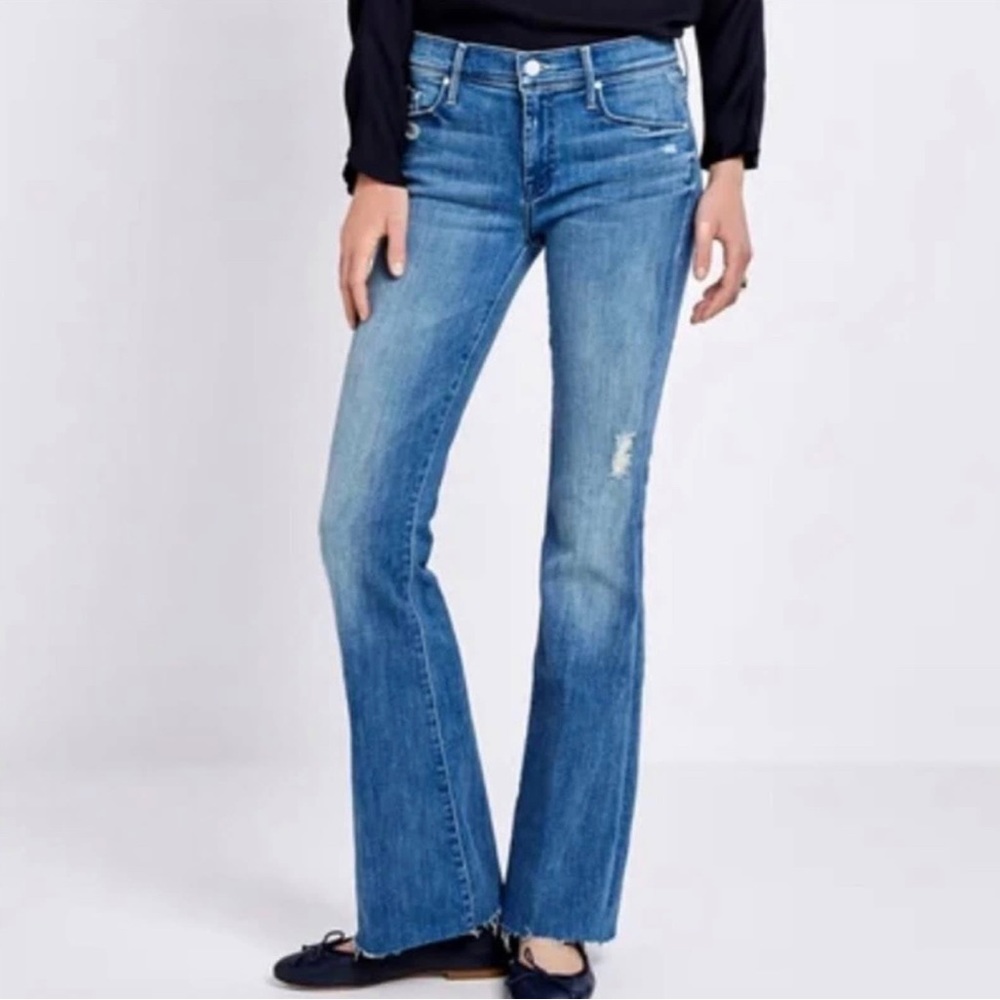 Mother Denim Jeans The Weekender Graffiti Girl